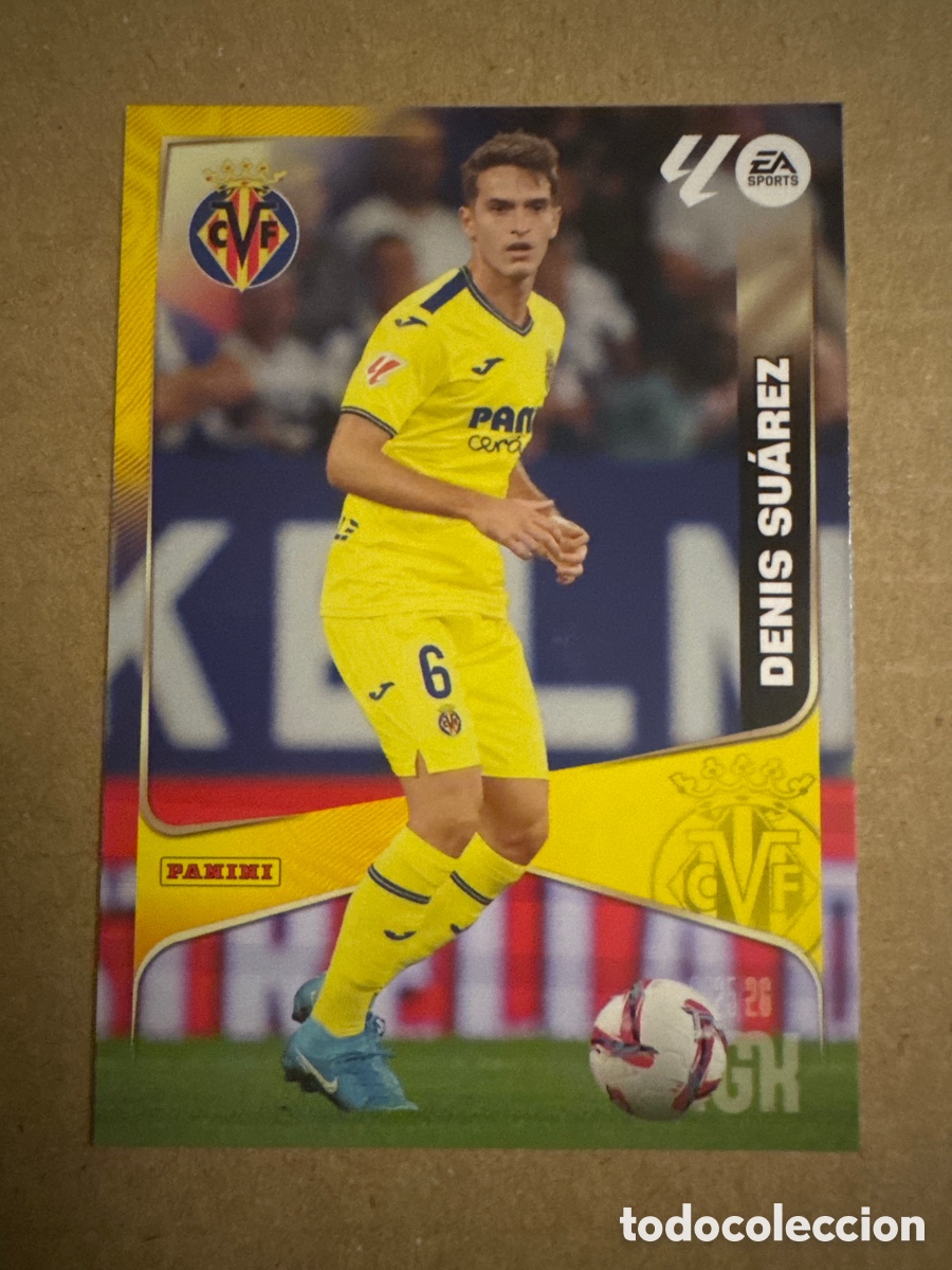 Cromos de f&uacute;tbol: # 372 Denis Su&aacute;rez Villarreal Megacracks 25 26 2025 2026 MGK