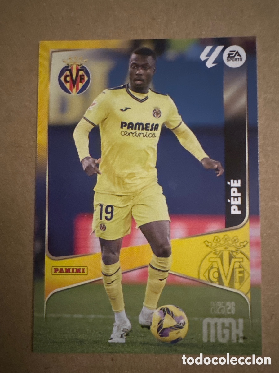 Cromos de f&uacute;tbol: # 375 P&eacute;p&eacute; Villarreal Megacracks 25 26 2025 2026 MGK