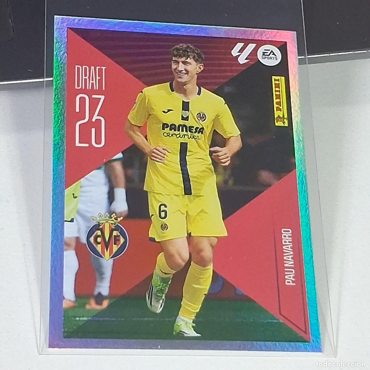 Cromos de f&uacute;tbol: D10 18 PAU NAVARRO VILLARREAL DRAFT 23 PANINI LIGA ESTE 26 27 2026 2027 STICKER