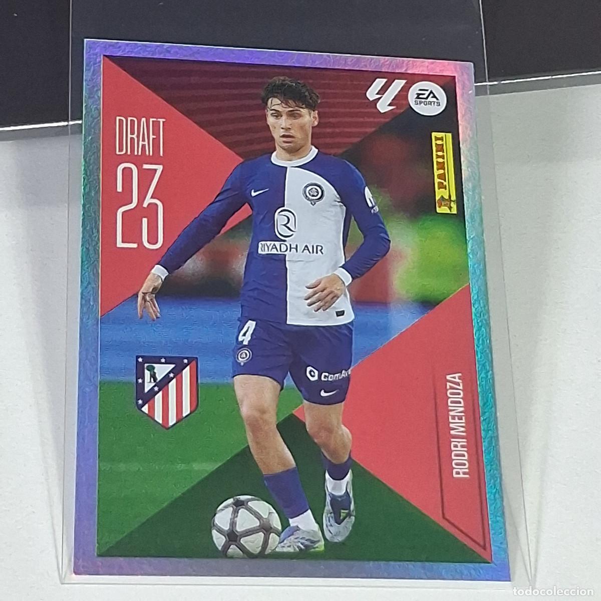Cromos de f&uacute;tbol: D10 21 RODRI MENDOZA ATLETICO MADRID DRAFT 23 PANINI LIGA ESTE 26 27 2026 2027 STICKER