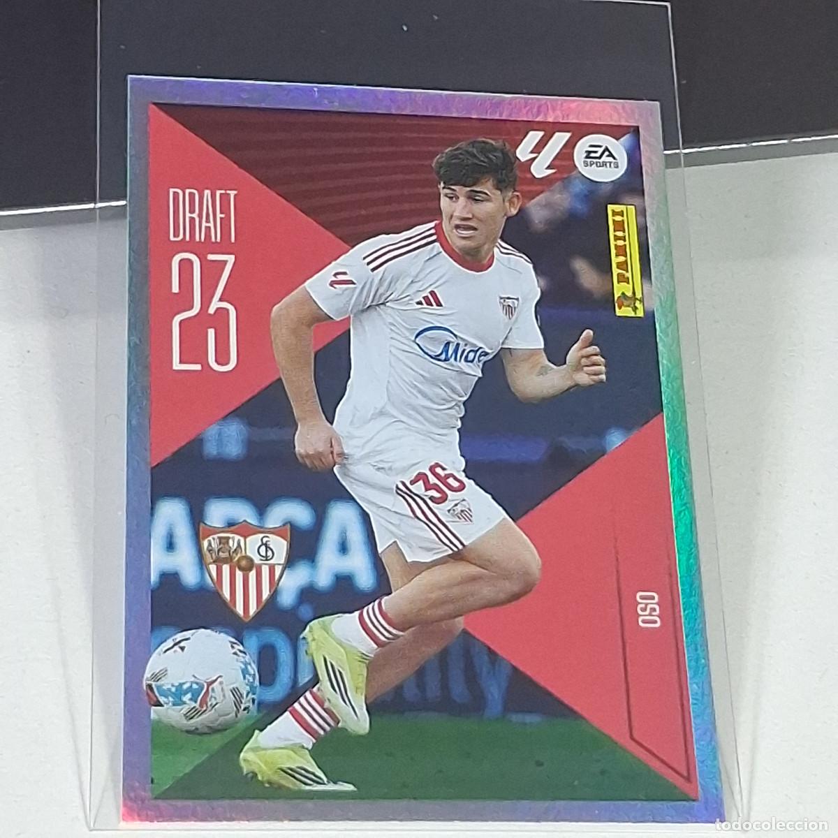 Cromos de f&uacute;tbol: D10 17 OSO SEVILLA DRAFT 23 PANINI LIGA ESTE 26 27 2026 2027 STICKER