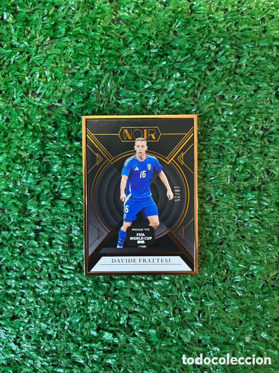 Cromos de f&uacute;tbol: Davide Frattesi Bronze Frame 18/25 &ndash; Panini Noir Mundial 2026 &ndash; Italia