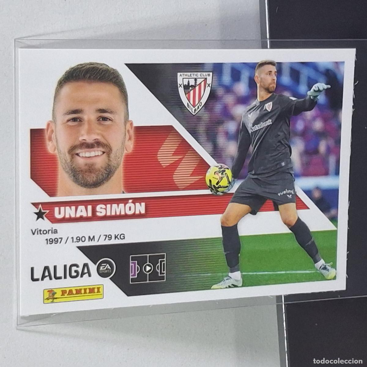 Cromos de f&uacute;tbol: D10 3 UNAI SIMON ATHLETIC BILBAO PANINI LIGA ESTE 26 27 2026 2027 STICKER