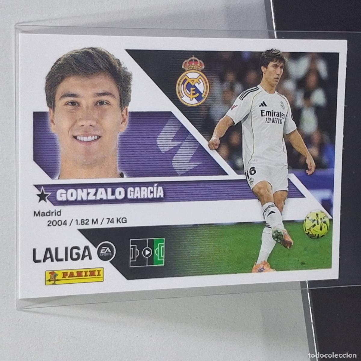 Cromos de f&uacute;tbol: D10 17 GONZALO REAL MADRID PANINI LIGA ESTE 26 27 2026 2027 STICKER