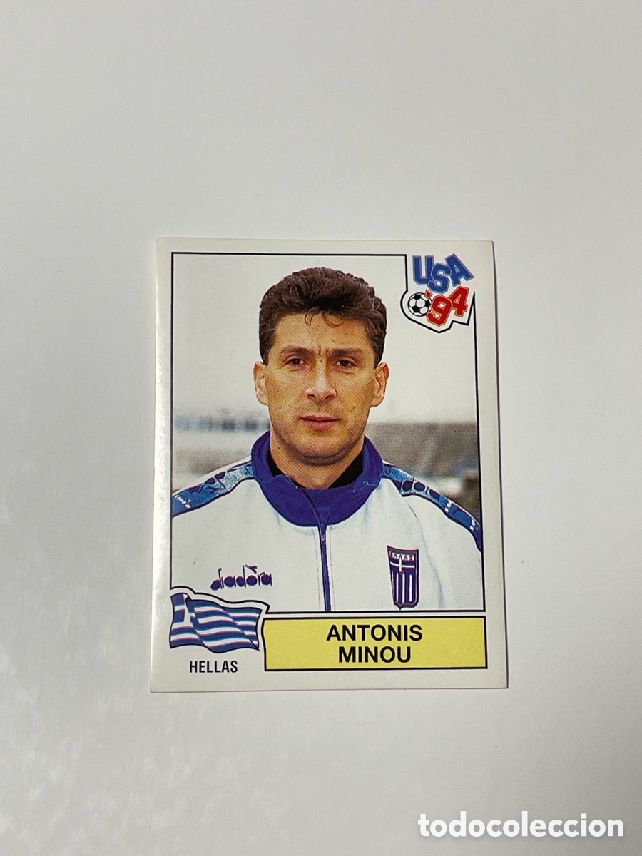 Cromos de f&uacute;tbol: Antonis Minou Grecia Panini USA &lsquo;94 #264
