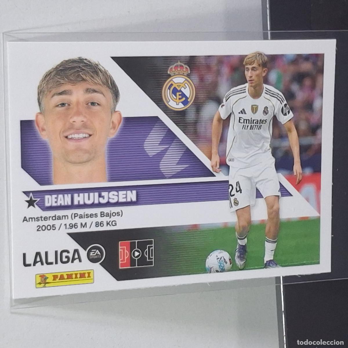Cromos de f&uacute;tbol: D10 9 HUIJSEN REAL MADRID PANINI LIGA ESTE 26 27 2026 2027 STICKER