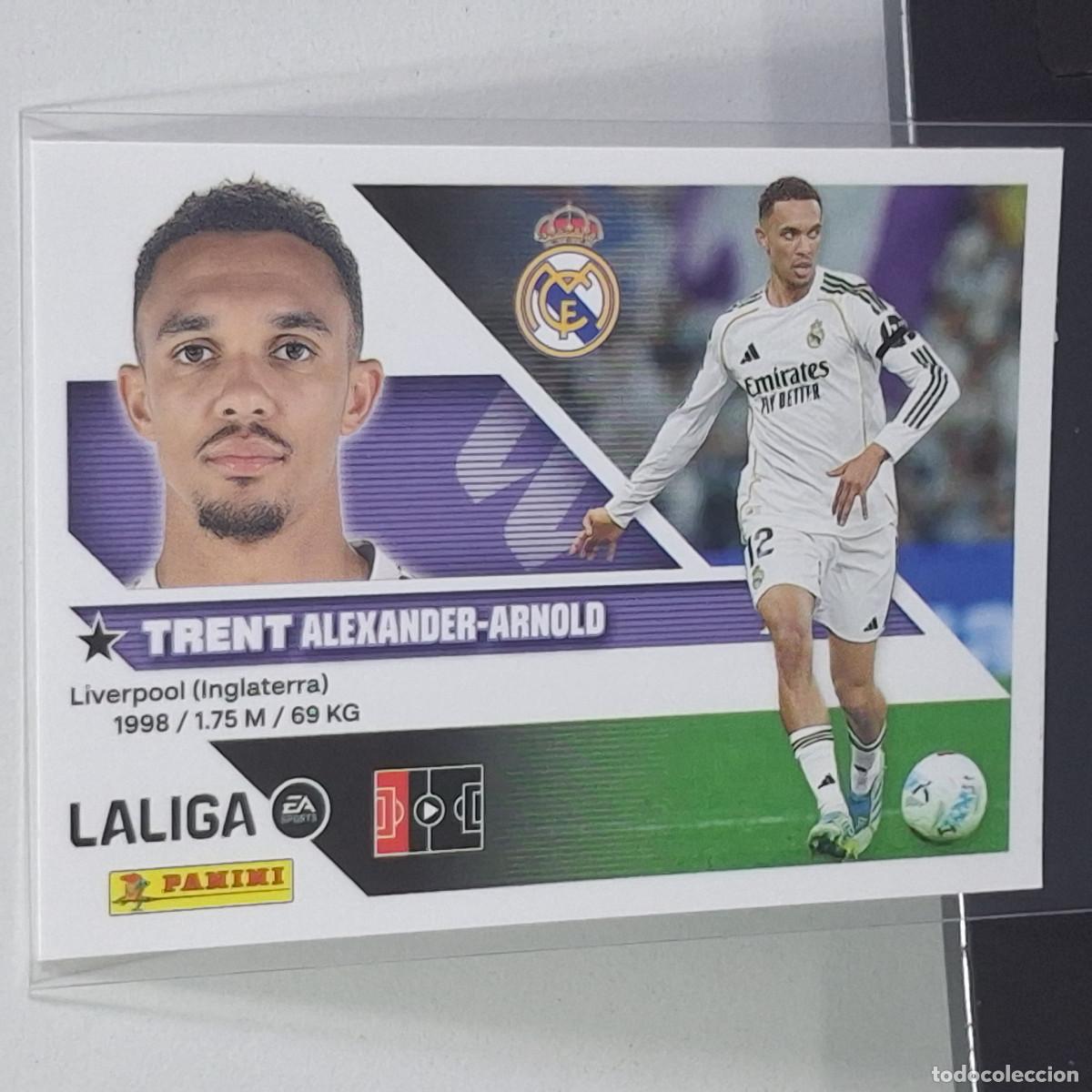 Cromos de f&uacute;tbol: D10 5 ALEXANDER-ARNOLD TRENT REAL MADRID PANINI LIGA ESTE 26 27 2026 2027 STICKER