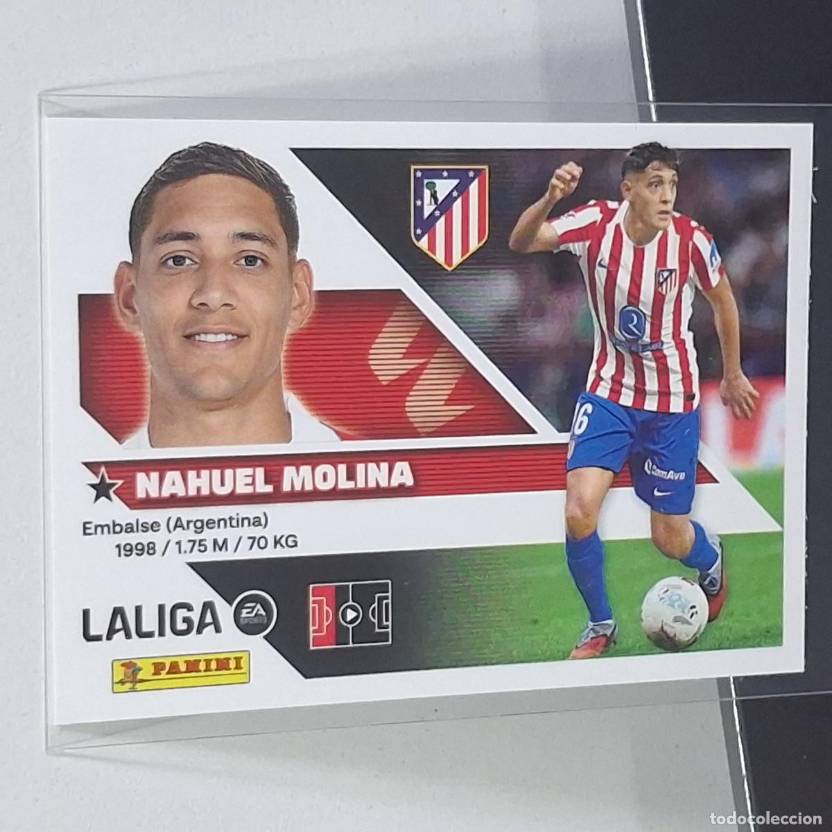 Cromos de f&uacute;tbol: D10 6 NAHUEL MOLINA ATLETICO DE MADRID PANINI LIGA ESTE 26 27 2026 2027 STICKER