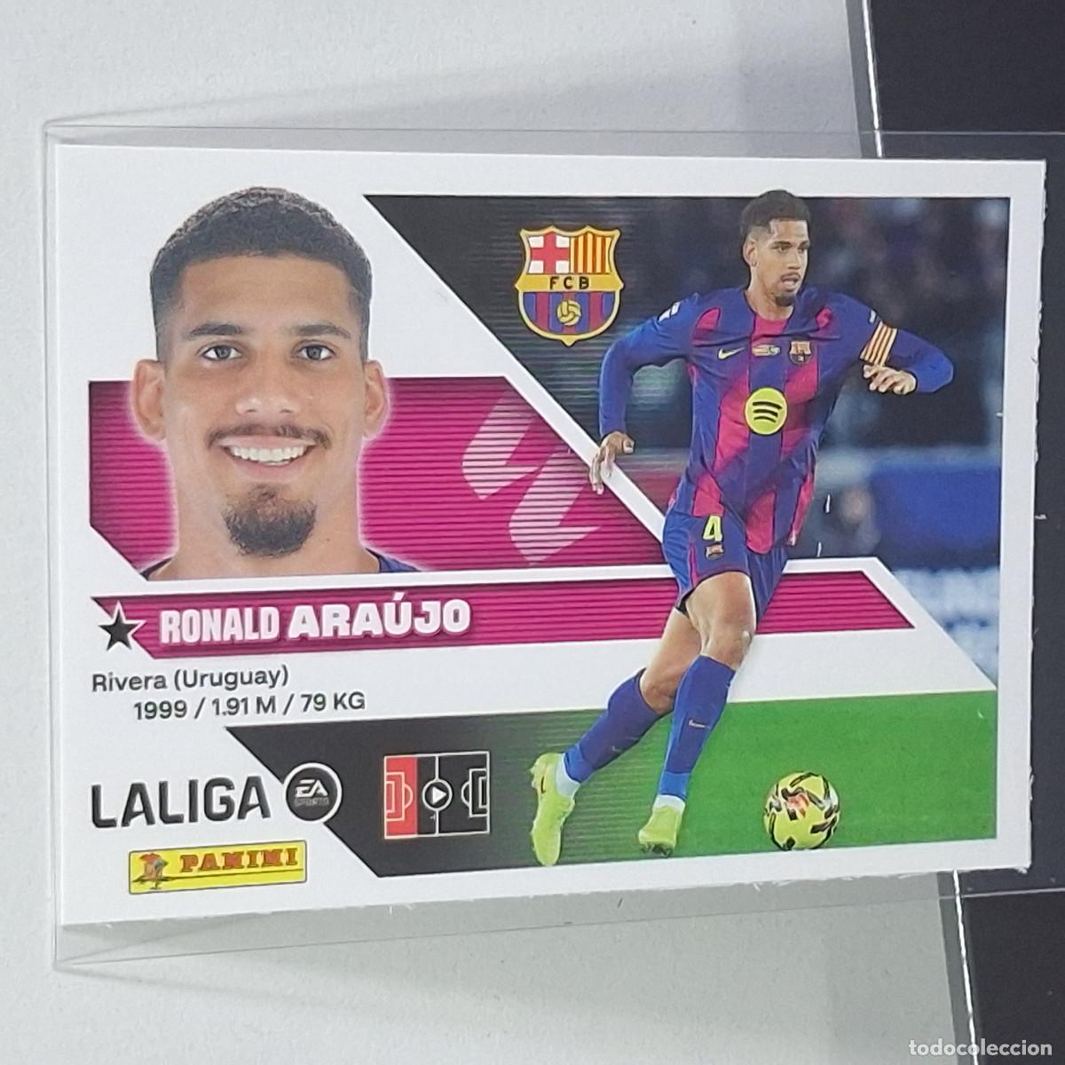 Cromos de f&uacute;tbol: D10 6 A 6A RONALD ARAUJO BARCELONA BAR&Ccedil;A PANINI LIGA ESTE 26 27 2026 2027 STICKER
