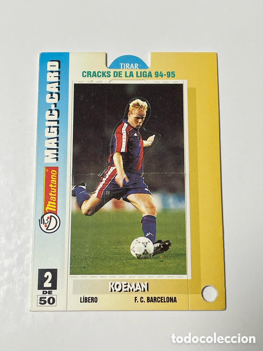 Cromos de f&uacute;tbol: Ronald Koeman F. C. Barcelona Matutano Magic Card #2