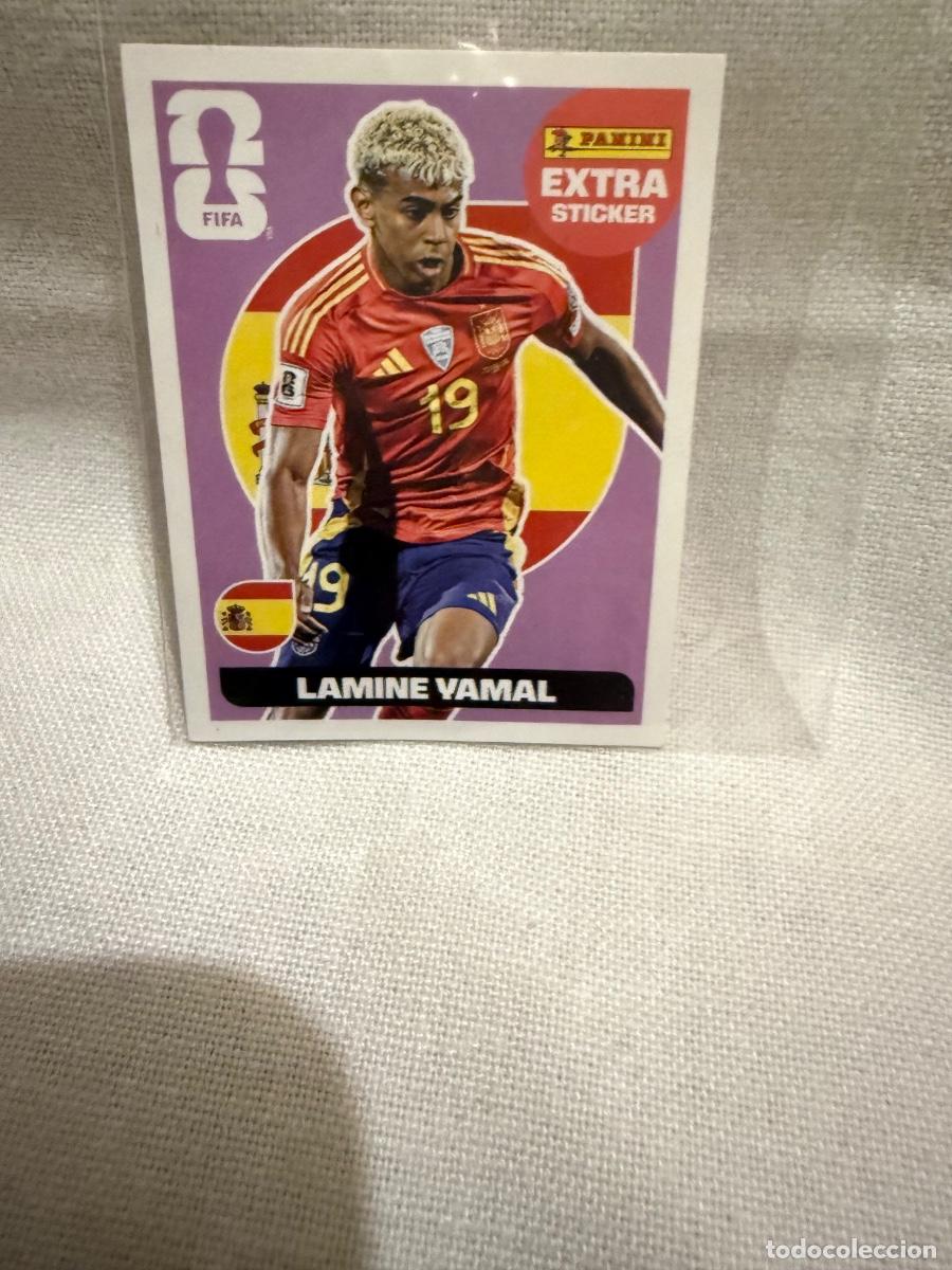 Cromos de f&uacute;tbol: Extrasticker Lamine Yamal Base mundial 2026