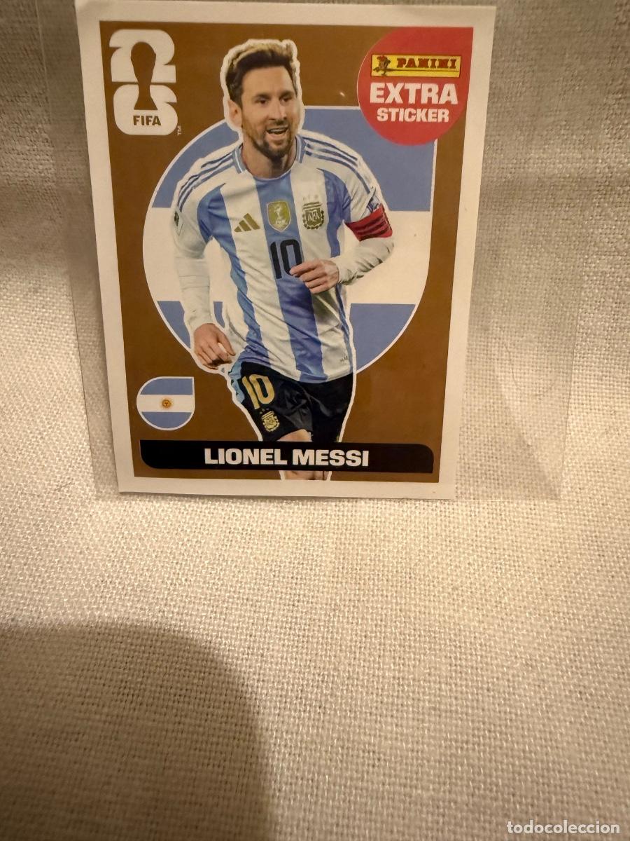 Cromos de f&uacute;tbol: ExtraSticker Bronce Leo Messi mundial 2026