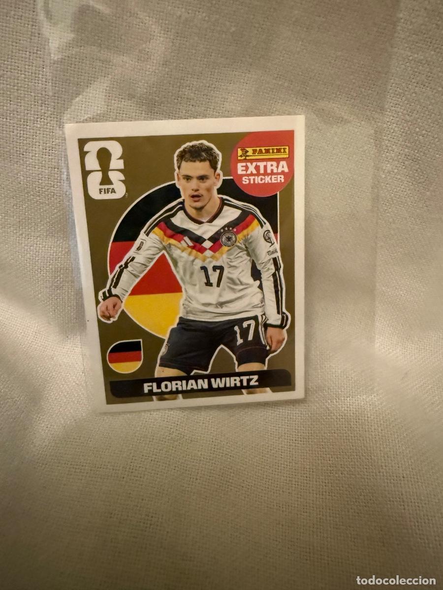 Cromos de f&uacute;tbol: Extrasticker Oro Florian Wirtz mundial 2026