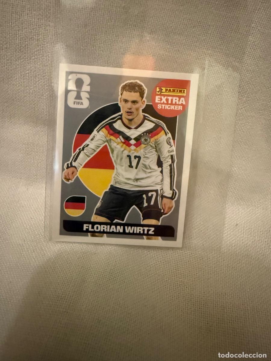 Cromos de f&uacute;tbol: Extrasticker Plata Florian Wirtz mundial 2026