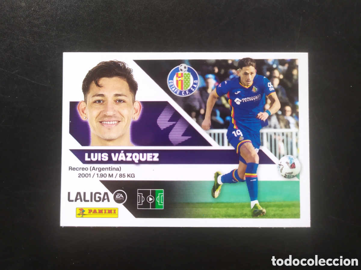Cromos de f&uacute;tbol: Liga este 2026 2027 26 27 panini Luis V&aacute;zquez n&deg; 19 Getafe