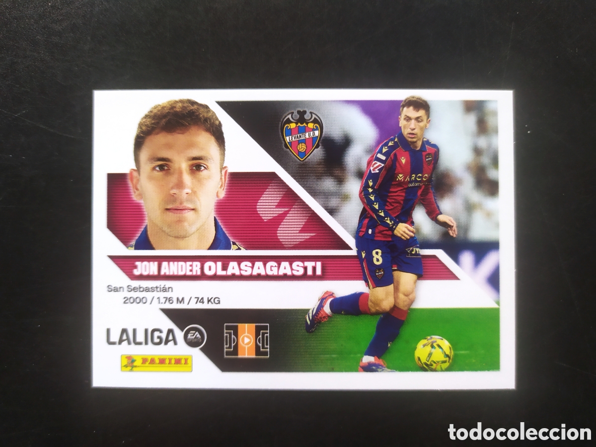 Cromos de f&uacute;tbol: Liga este 2026 2027 26 27 panini Olasagasti n&deg; 12 Levante