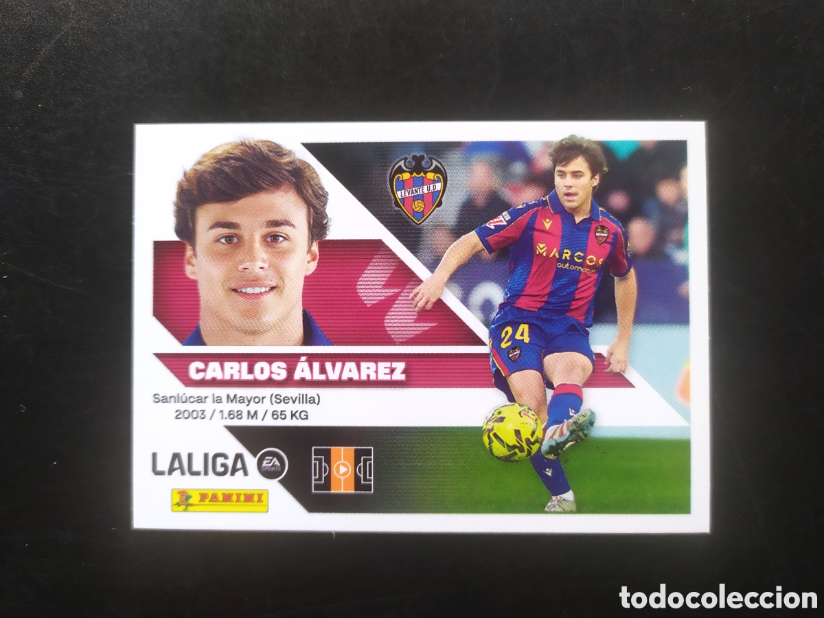 Cromos de f&uacute;tbol: Liga este 2026 2027 26 27 panini Carlos Alvarez n&deg; 15 Levante
