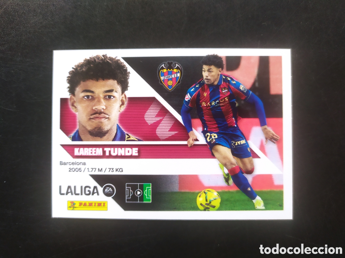 Cromos de f&uacute;tbol: Liga este 2026 2027 26 27 panini Tunde n&deg; 16 Levante