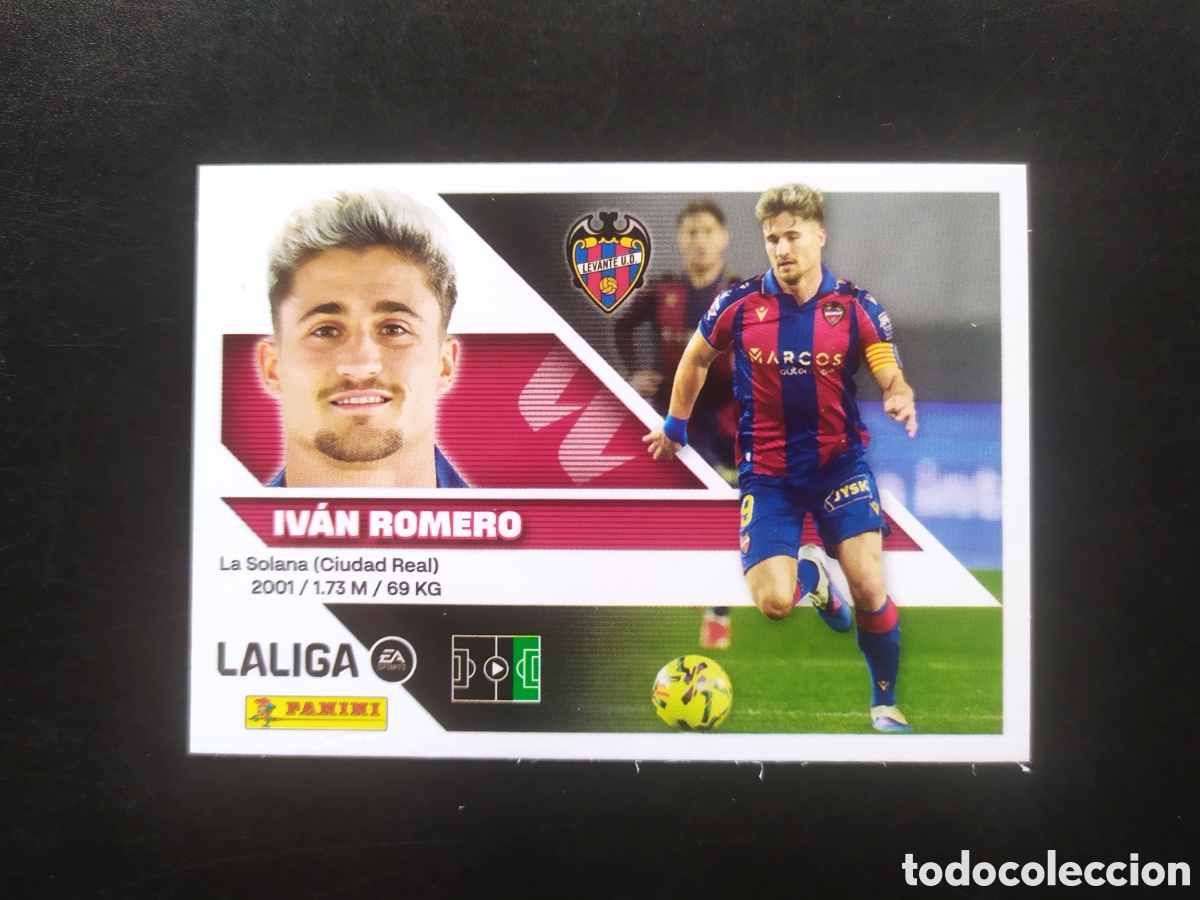 Cromos de f&uacute;tbol: Liga este 2026 2027 26 27 panini Ivan Romero n&deg; 18 Levante