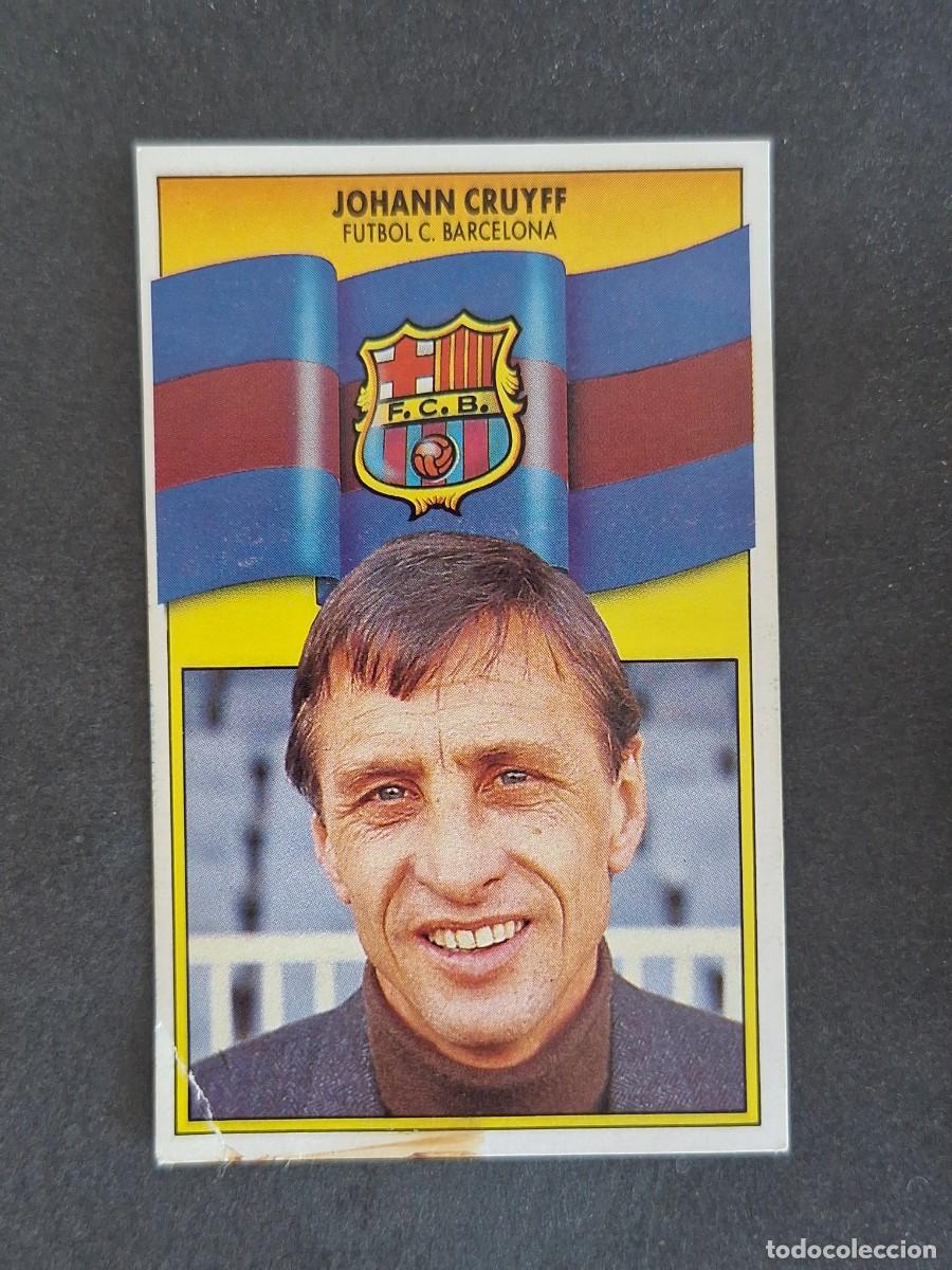 Cromos de f&uacute;tbol: L3 JOHANN CRUYFF ENTRENADOR F. C. BARCELONA LIGA ESTE 1990 1991 90 91 DESPEGADO RECUPERADO