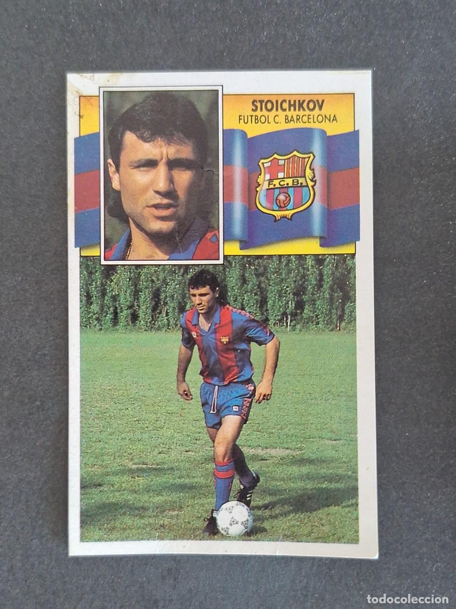Cromos de f&uacute;tbol: L3 STOICHKOV F. C. BARCELONA LIGA ESTE 1990 1991 90 91 DESPEGADO RECUPERADO