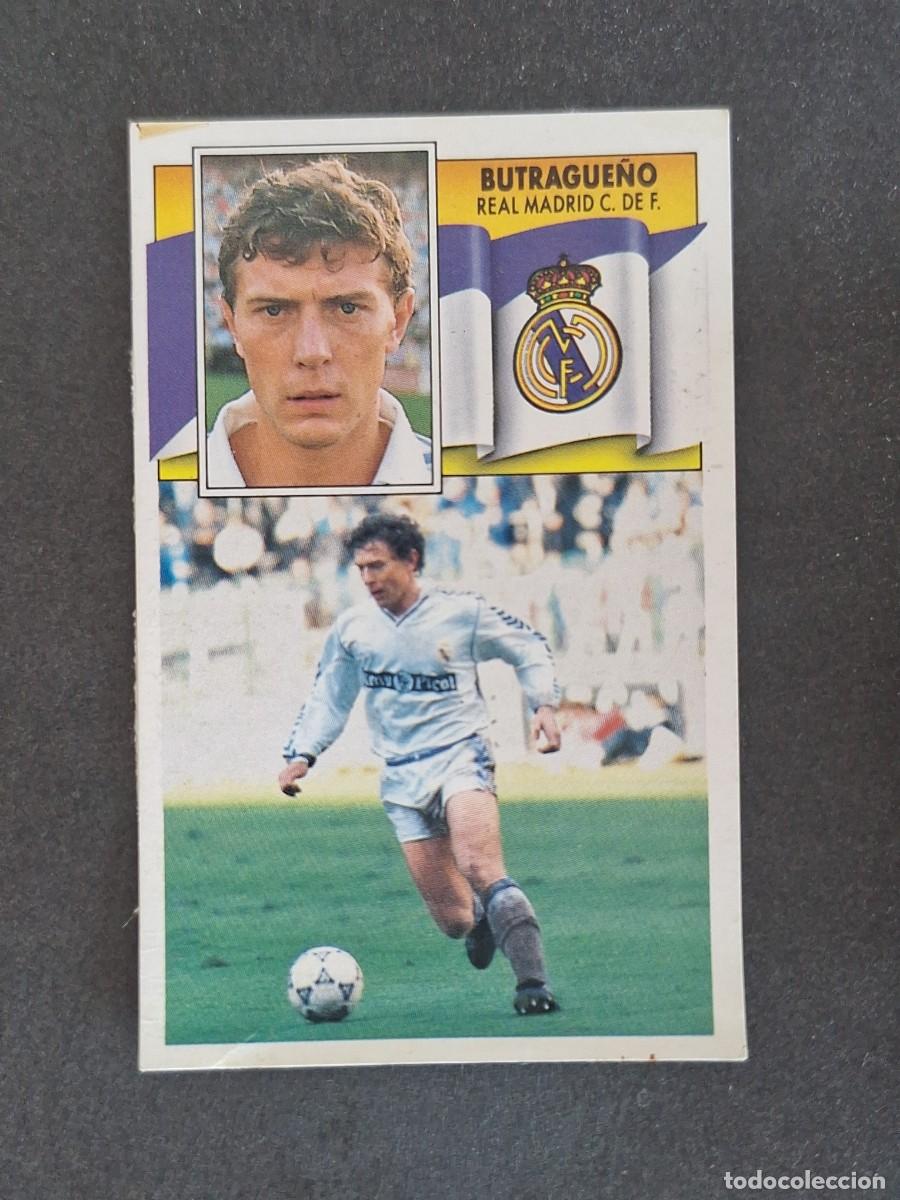 Cromos de f&uacute;tbol: L3 BUTRAGE&Ntilde;O REAL MADRID LIGA ESTE 1990 1991 90 91 DESPEGADO RECUPERADO