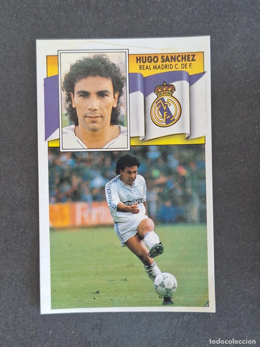 Cromos de f&uacute;tbol: L3 HUGO SANCHEZ REAL MADRID LIGA ESTE 1990 1991 90 91 DESPEGADO RECUPERADO