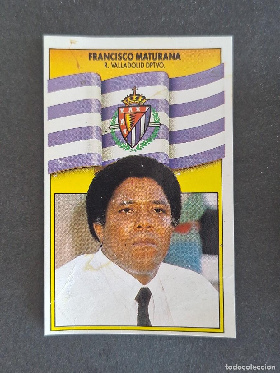 Cromos de f&uacute;tbol: L3 FRANCISCO MATURANA ENTRENADOR REAL VALLADOLID LIGA ESTE 1990 1991 90 91 DESPEGADO RECUPERADO