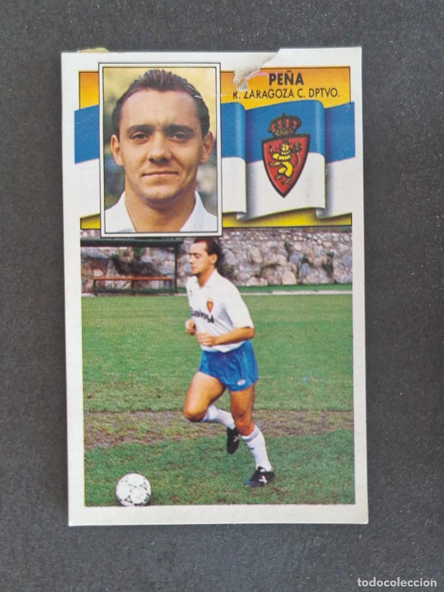 Cromos de f&uacute;tbol: L3 PE&Ntilde;A REAL ZARAGOZA LIGA ESTE 1990 1991 90 91 DESPEGADO RECUPERADO