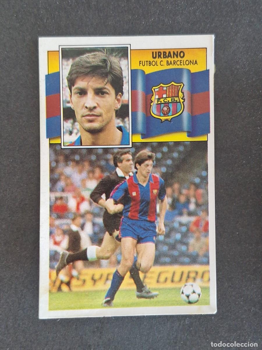 Cromos de f&uacute;tbol: L3 URBANO F. C. BARCELONA COLOCA LIGA ESTE 1990 1991 90 91 DESPEGADO RECUPERADO