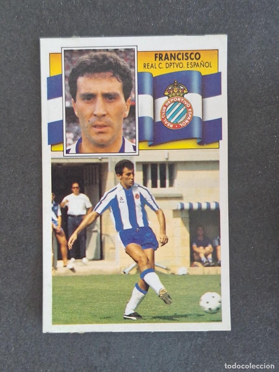 Cromos de f&uacute;tbol: L3 FRANCISCO R. C. D. ESPA&Ntilde;OL COLOCA LIGA ESTE 1990 1991 90 91 DESPEGADO RECUPERADO