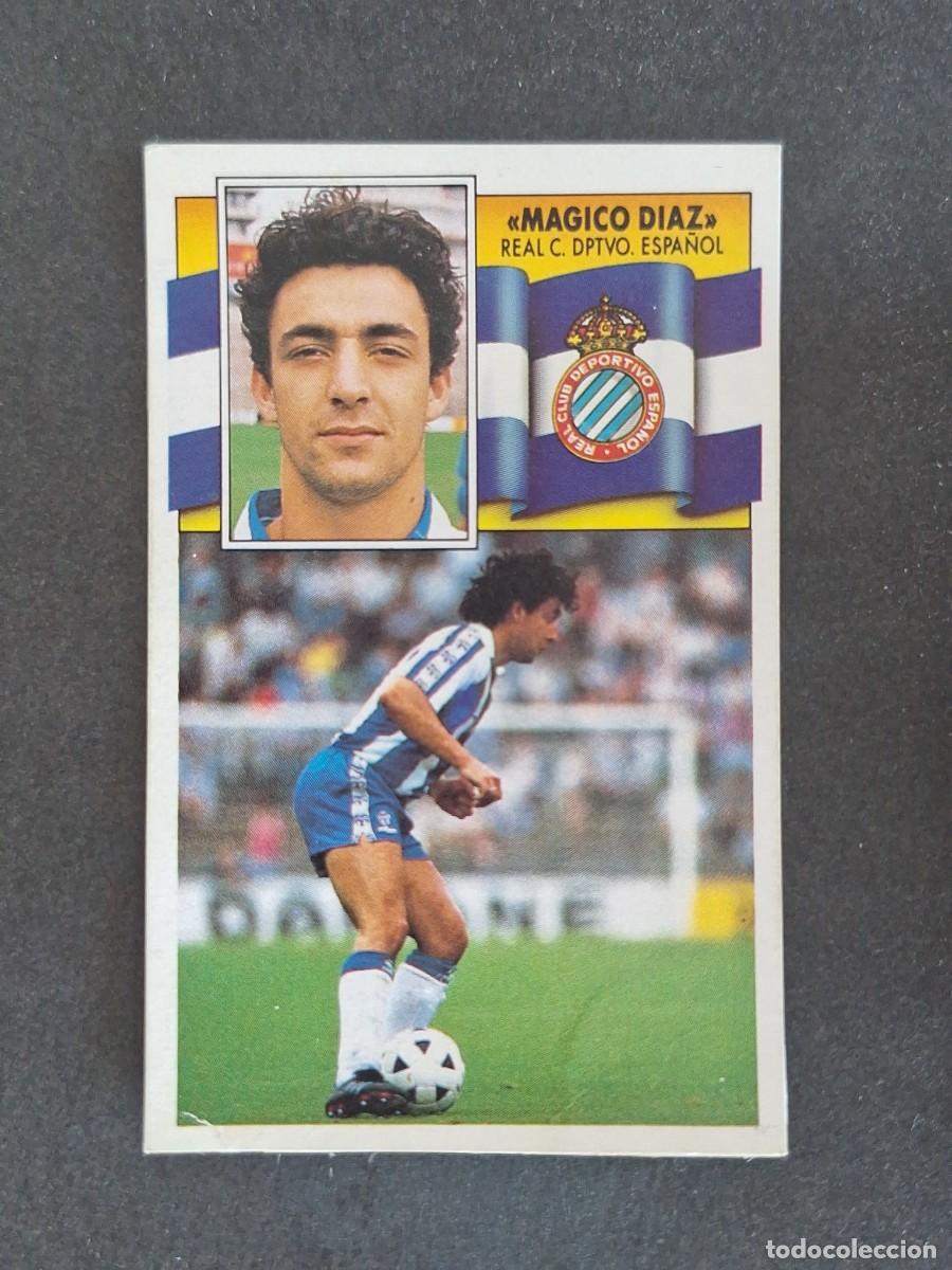Cromos de f&uacute;tbol: L3 MAGICO DIAZ R. C. D. ESPA&Ntilde;OL COLOCA LIGA ESTE 1990 1991 90 91 DESPEGADO RECUPERADO