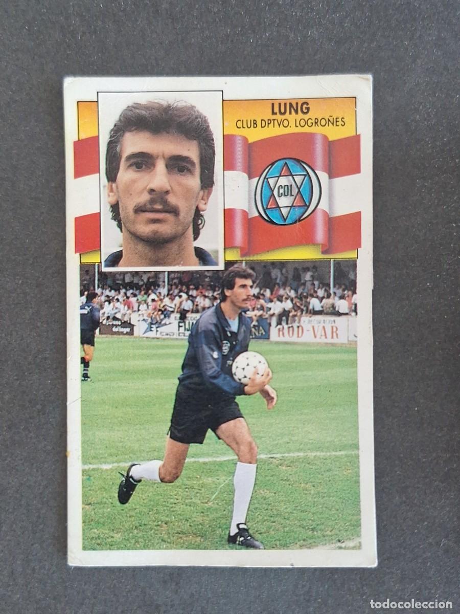 Cromos de f&uacute;tbol: L3 LUNG C. D. LOGRO&Ntilde;ES COLOCA LIGA ESTE 1990 1991 90 91 DESPEGADO RECUPERADO