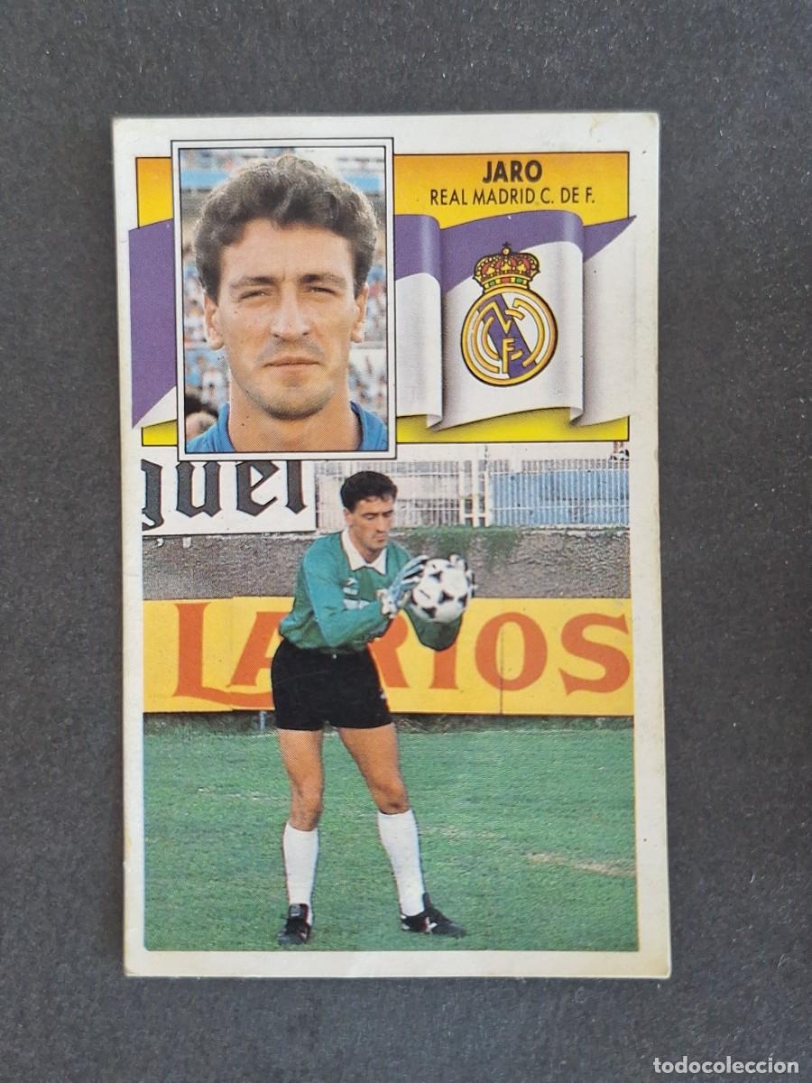 Cromos de f&uacute;tbol: L3 JARO REAL MADRID FICHAJE 16 LIGA ESTE 1990 1991 90 91 DESPEGADO RECUPERADO