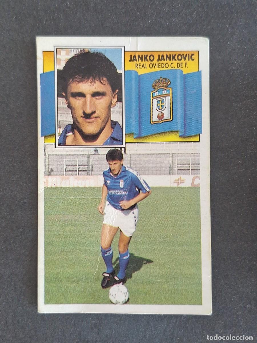 Cromos de f&uacute;tbol: L3 JANKO JANKOVIC REAL OVIEDO FICHAJE 25 LIGA ESTE 1990 1991 90 91 DESPEGADO RECUPERADO