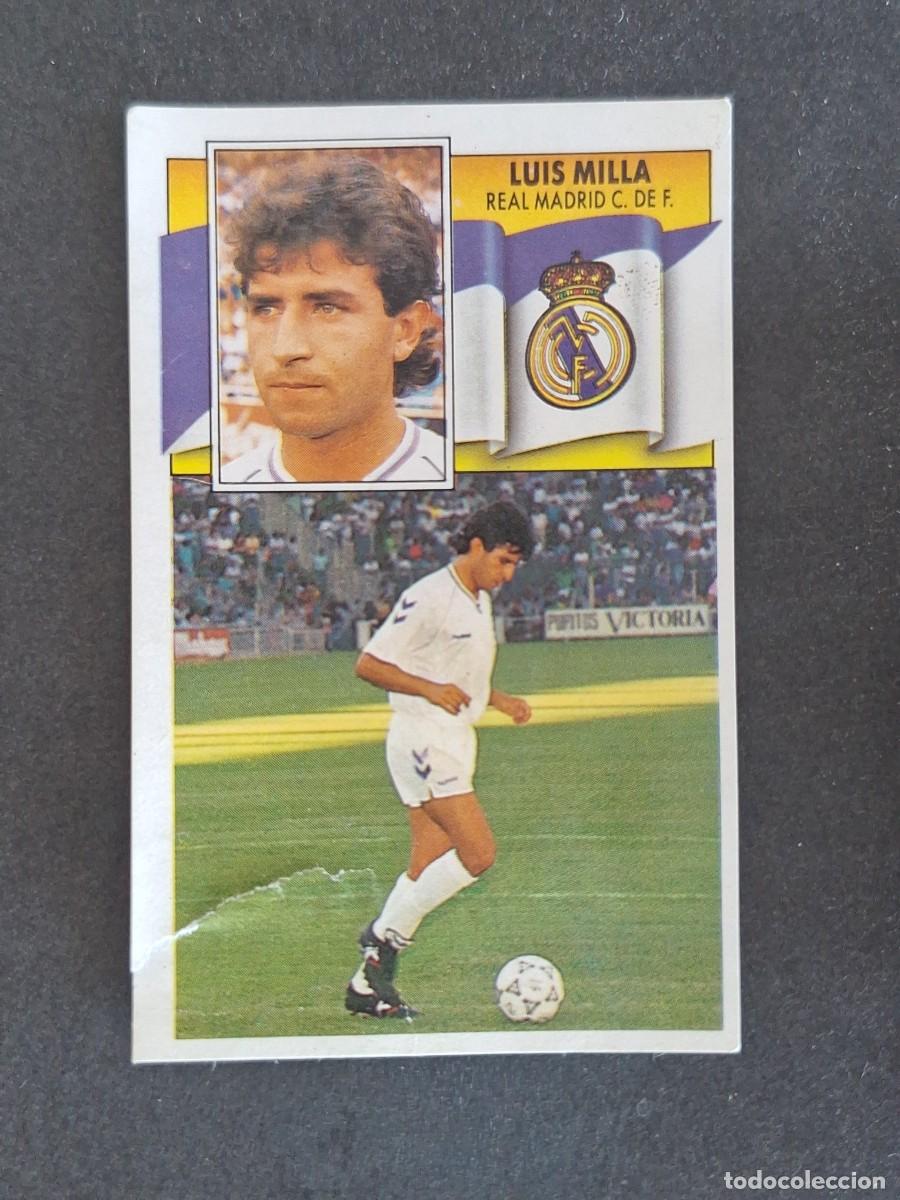 Cromos de f&uacute;tbol: L3 LUIS MILLA REAL MADRID FICHAJE 35 LIGA ESTE 1990 1991 90 91 DESPEGADO RECUPERADO