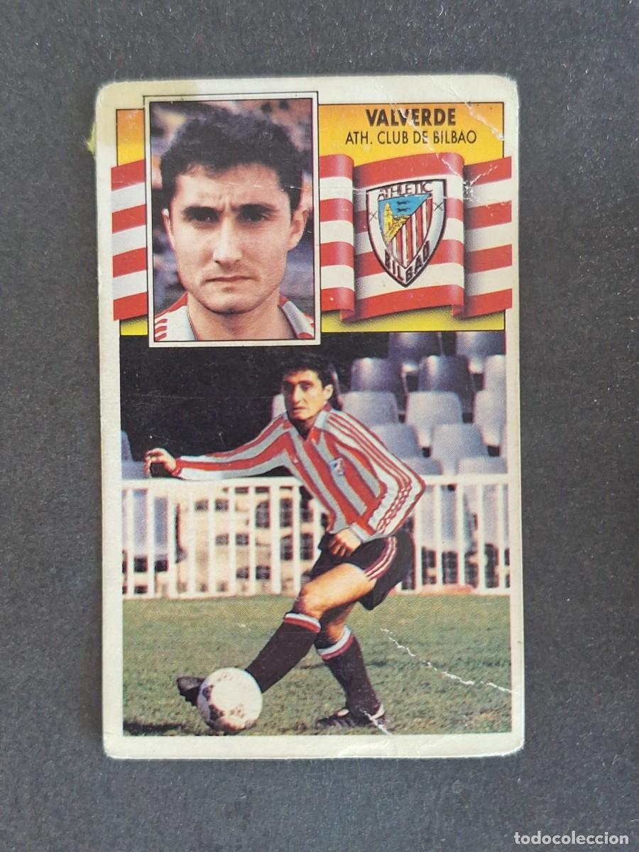 Cromos de f&uacute;tbol: L3 VALVERDE ATHLETIC CLUB DE BILBAO FICHAJE 36 LIGA ESTE 1990 1991 90 91 DESPEGADO RECUPERADO