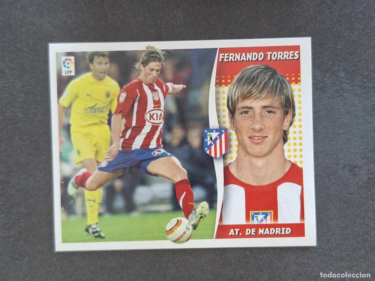 Fu&szlig;ball-Sticker: L7 FERNANDO TORRES ATLETICO DE MADRID LIGA ESTE 2006 2007 06 07 NUNCA PEGADO SIN PEGAR
