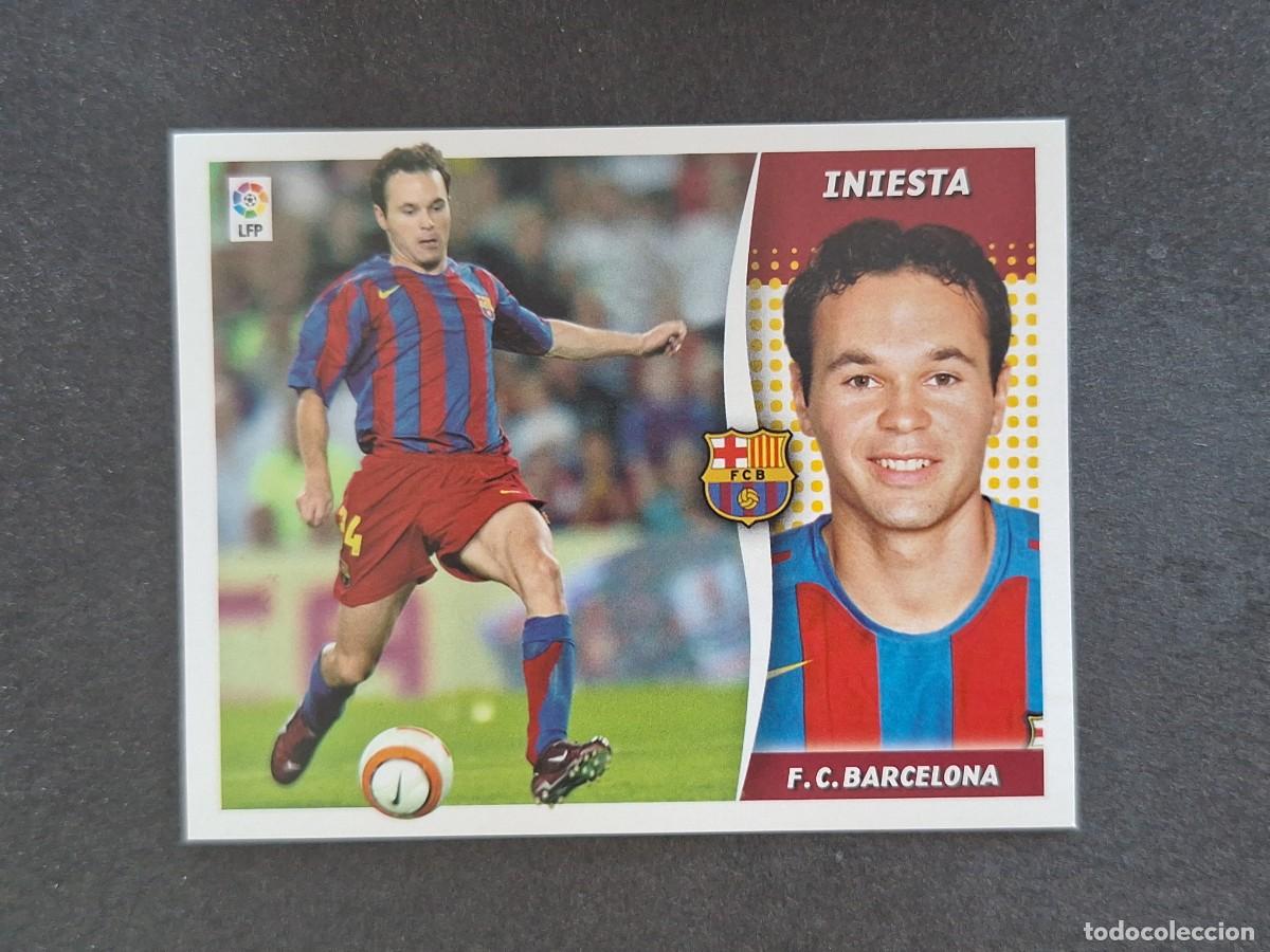 Football Stickers: L7 INIESTA F. C. BARCELONA LIGA ESTE 2006 2007 06 07 NUNCA PEGADO SIN PEGAR