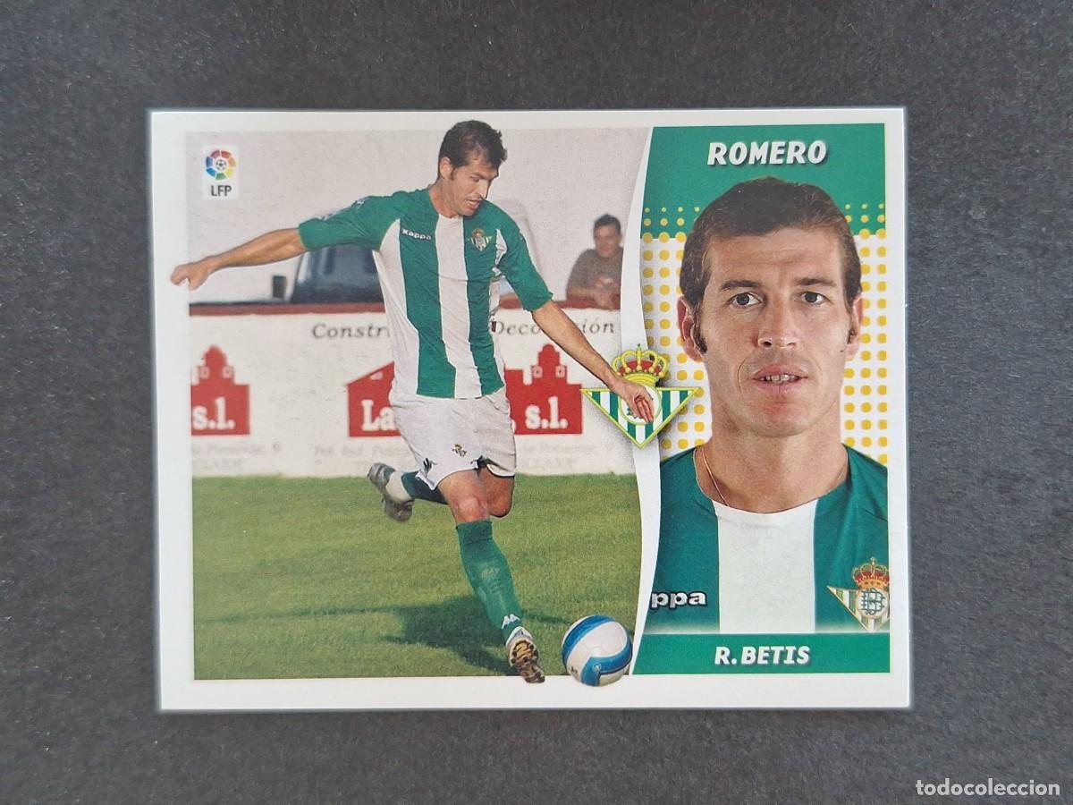 Football Stickers: L7 ROMERO REAL BETIS BALOMPIE LIGA ESTE 2006 2007 06 07 NUNCA PEGADO SIN PEGAR