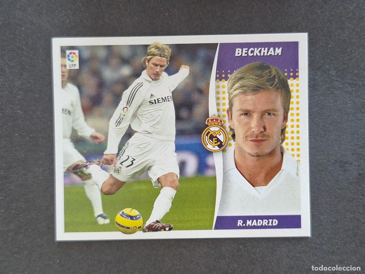 Cromos de f&uacute;tbol: L7 BECKHAM REAL MADRID LIGA ESTE 2006 2007 06 07 NUNCA PEGADO SIN PEGAR