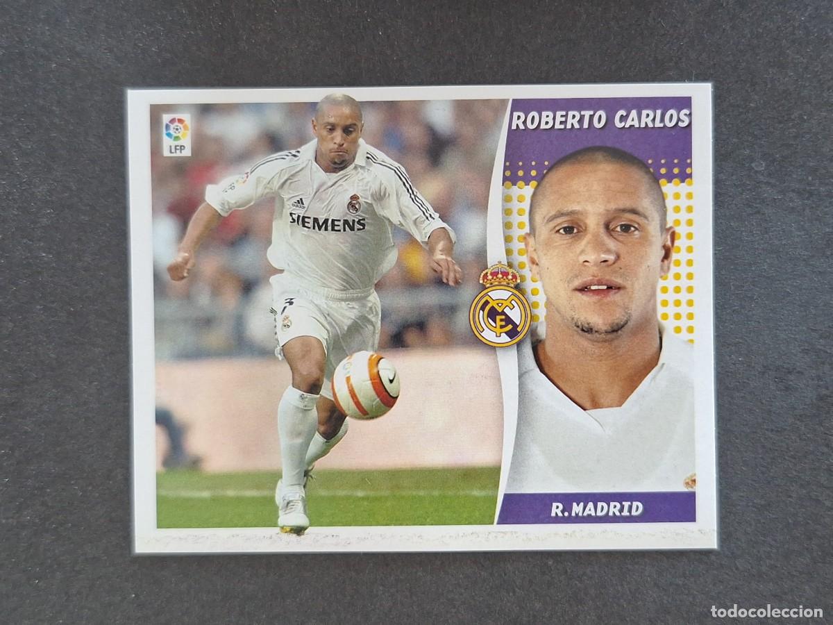Cromos de f&uacute;tbol: L7 ROBERTO CARLOS REAL MADRID LIGA ESTE 2006 2007 06 07 NUNCA PEGADO SIN PEGAR