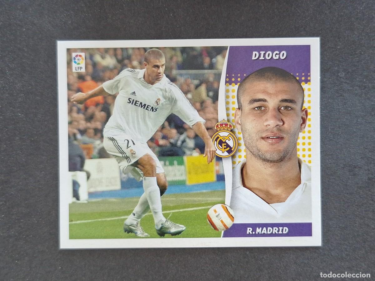 Cromos de f&uacute;tbol: L7 DIOGO REAL MADRID LIGA ESTE 2006 2007 06 07 NUNCA PEGADO SIN PEGAR