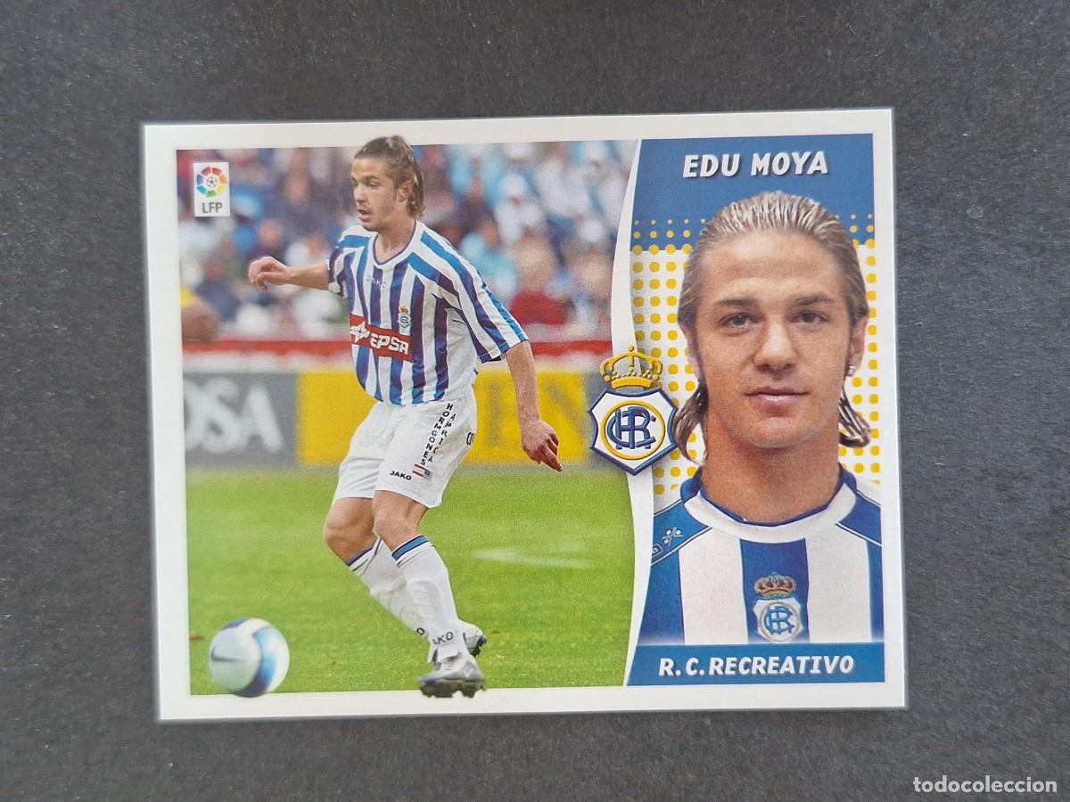 Cromos de f&uacute;tbol: L7 EDU MOYA RECREATIVO DE HUELVA LIGA ESTE 2006 2007 06 07 NUNCA PEGADO SIN PEGAR