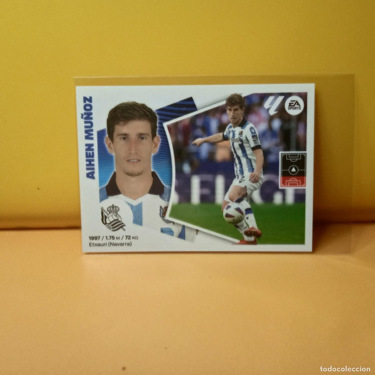 Cromos de f&uacute;tbol: EDICIONES ESTE 2024 2025 24 25 REAL SOCIEDAD AIHEN MU&Ntilde;OZ 10A 10 A