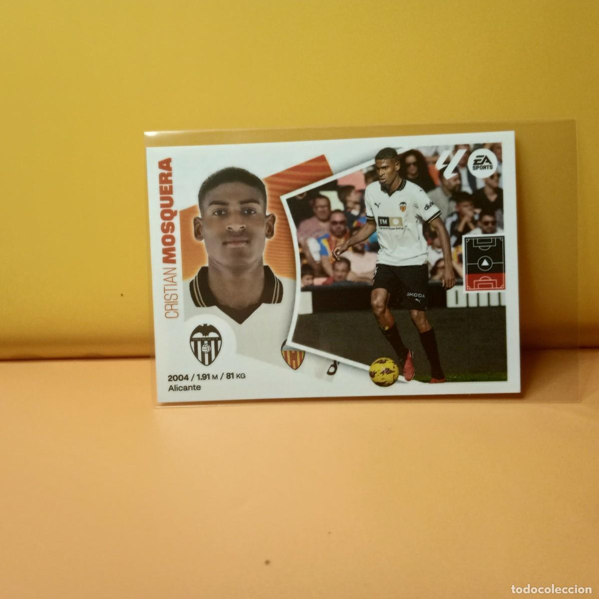 Cromos de f&uacute;tbol: EDICIONES ESTE 2024 2025 24 25 VALENCIA C.F MOSQUERA 9A 9 A