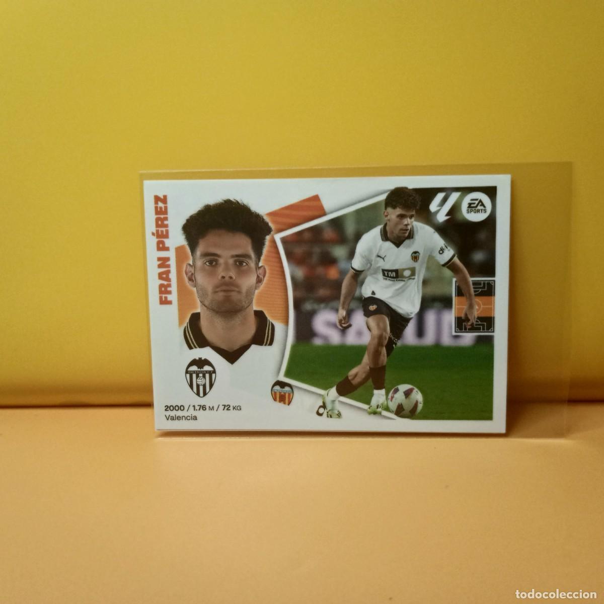 Cromos de f&uacute;tbol: EDICIONES ESTE 2024 2025 24 25 VALENCIA C.F FRAN P&Eacute;REZ 16