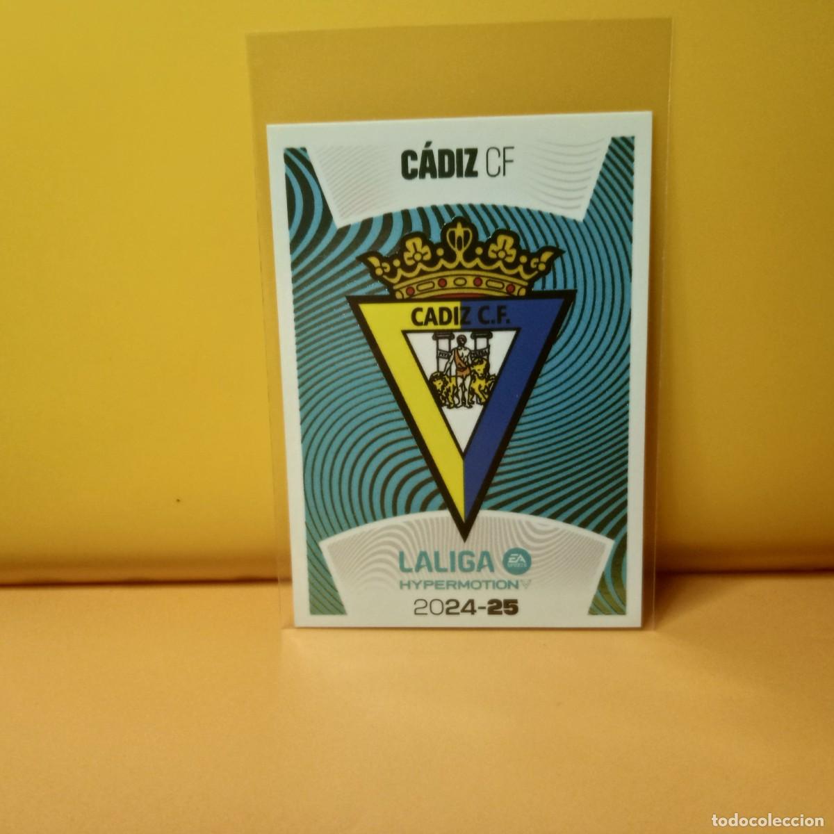 Cromos de f&uacute;tbol: EDICIONES ESTE 2024 2025 24 25 (LALIGA HYPERMOTYON) ESCUDO CADIZ CF 4