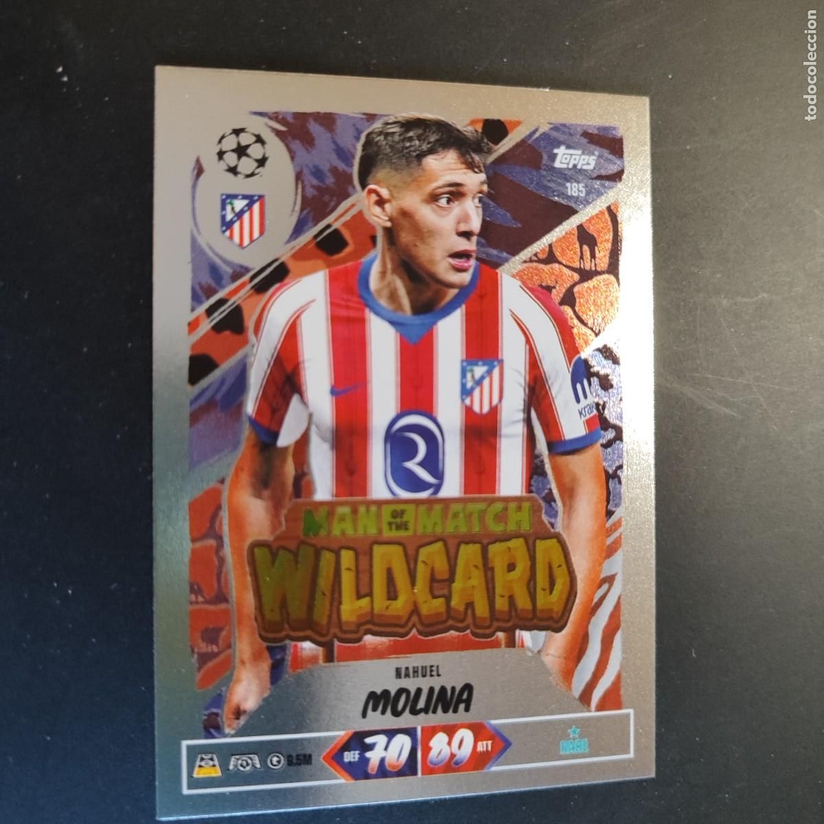 Cromos de Futebol: 20 ANIVERSARIO MATCH ATTAX 26/27 UCL CARD WILDCARD MOLINA AT MADRID # 185 TOPPS