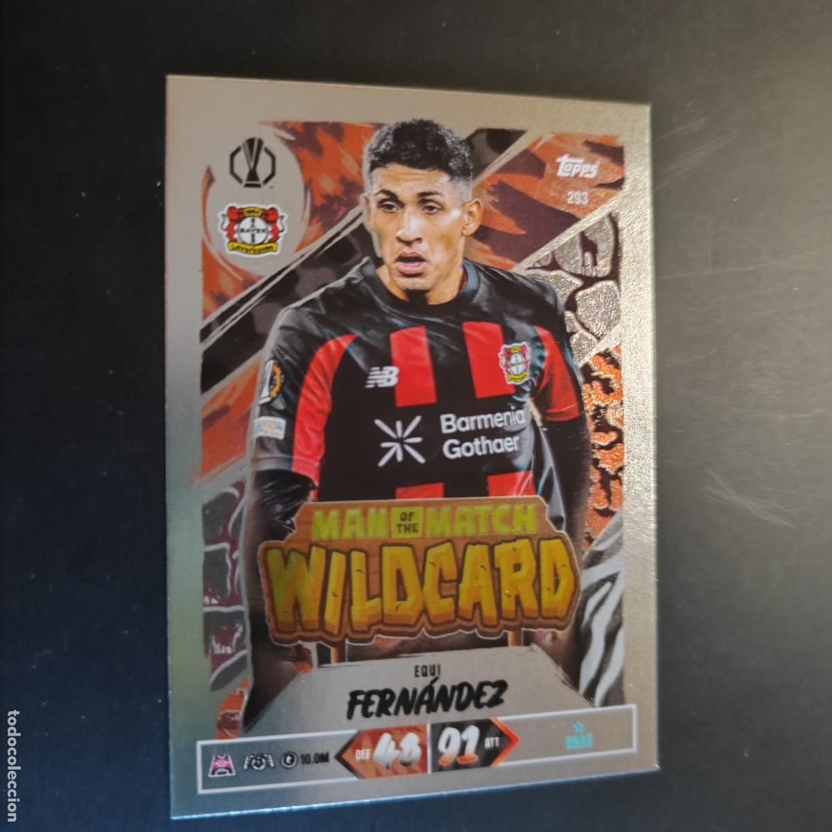 Cromos de Futebol: 20 ANIVERSARIO MATCH ATTAX 26/27 UCL CARD WILDCARD FERNANDEZ BAYER LEVERKUSEN # 293 TOPPS